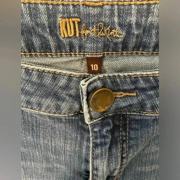 KUT FROM THE KLOTH Low Rise Straight Leg Jeans KP142MA3 Cut 102645 - Size 10 - Picture 6 of 10